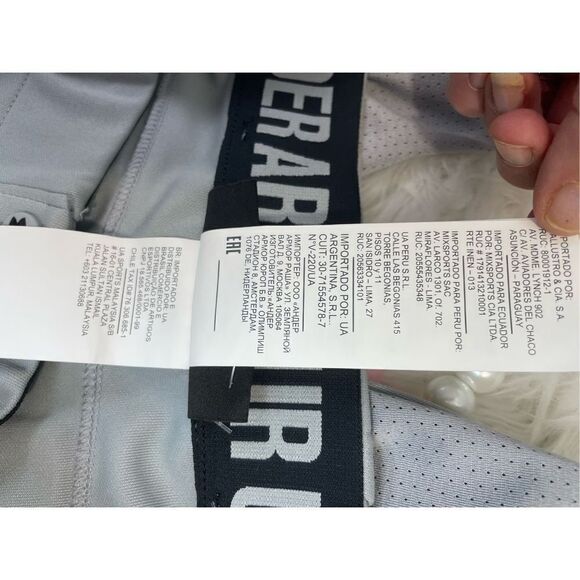 New Under Armour WOMENS/FEMMES/MUJERES Crop Pant Size Large Gray Sports Wear - Picture 7 of 8